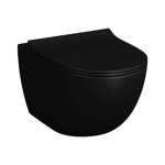 Vitra - wc suspendu sans bride sento noir mat + abattant Vitra - wc suspendu sans bride sento noir mat + abattant