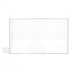 Vitre philippe foyer 600 - verre rectangle lat�ral pour insert - 371 x 216 mm (l1 x h1) - 4 mm