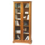Beaux meubles pas chers - vitrine 2 portes vitres merisier 5 etagres 6 niches l 82. 4 h 182. 2 p 33 ...