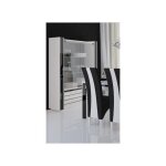 Vitrine / argentier / vaisselier lina coloris blanc avec façades blanches et noires brillantes ? 120 ... Vitrine / argentier / vaisselier lina coloris blanc avec façades blanches et noires brillantes ? 120 ...