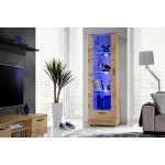 Komodee - vitrine armoire alessandria, wotan / wotan, largeur 60 cm x hauteur 192 cm x profondeur 42 ...