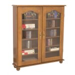 Beaux meubles pas chers - vitrine ch�ne 2 portes vitr�es 5 etag�res l 92. 4 h 105. 8 p 21. 5 cm - marron ...