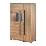 Vitrine design xl collection breda. led incluses. coloris chne.
