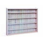 Vitrine murale pour miniatures 5 niveaux bois ch�ne clair colec