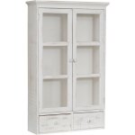 Vitrine murale de salon vitrine en bois avec 3 tagres meuble de salle de bain suspendu blanc meuble ...