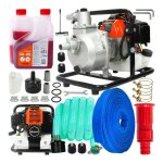 Viva - motopompe essence avec accessoires pour eaux charg�es 300l - min