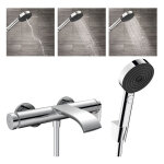 Vivenis mitigeur bain / douche + pulsify select set de douchette à main xxl performance 105mmchrome (75420000 ... Vivenis mitigeur bain / douche + pulsify select set de douchette à main xxl performance 105mmchrome (75420000 ...