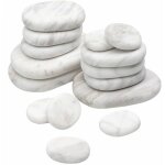 Lot de 15 pierres froides en marbre pour massage vivezen Lot de 15 pierres froides en marbre pour massage vivezen