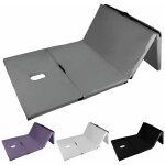 Vivezen - matelas de massage pliant avec housse de transport - 200 x 90 x 5 cm - gris