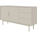 Selsey ? buffet � deux portes 154 cm ? 3 tiroirs avec fermeture silencieuse ? panneau stratifi� taupe ...