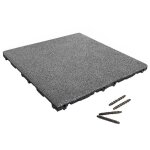 Dalle amortissante 45mm - 50x50cm - avec connecteurs - gris