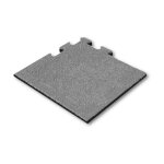 Vivol - dalle caoutchouc 25 mm - 50 x 50 cm - gris - système puzzle - pièce d'angle Vivol - dalle caoutchouc 25 mm - 50 x 50 cm - gris - système puzzle - pièce d'angle