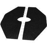 Vivol - dalles en caoutchouc pour balan�oire � bascule - 90 x 129 cm - 50 mm d'�paisseur - noir