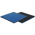 Vivol - dalle en caoutchouc avec connecteurs - 50 x 50 cm - 45 mm d'�paisseur - bleu
