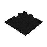 Vivol - dalle puzzle en caoutchouc 15 mm - 50 x 50 cm - noir - pi�ce d'angle