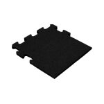 Vivol - dalle puzzle en caoutchouc 15 mm - 50 x 50 cm - noir - pi�ce lat�rale