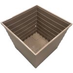 Vivol - pot de fleurs d'ext�rieur auto - arrosant bera waterups - beige