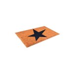 Tapis coco - motif �toile - 40 x 60 cm