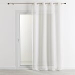 Rideau voilage 100% lin fluide blanc 140x260 cm Rideau voilage 100% lin fluide blanc 140x260 cm