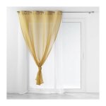 Voilage double au style color� jaune 140x240 cm