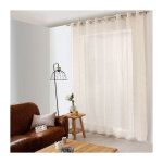 Voilage effet lin grande largeur 300x240cm - 300x240cm - ecru