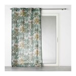 Voilage - effet lin jungle vert 140x240 cm