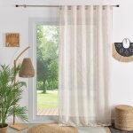 Voilage �pur� en �tamine naturel 140x260 cm