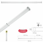 Voilage extensible 52, 5 / 90 cm. avec ressort de pression rglable (1 pice)