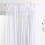 Voilage fantaisie beluga blanc 300x240 cm