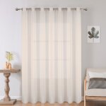 Voilage grande largeur uni en polyester taupe 300x260 cm Voilage grande largeur uni en polyester taupe 300x260 cm