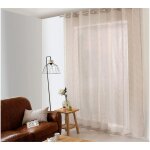 Voilage effet lin grande largeur 300x240cm - 300x240cm - naturel