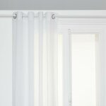 Atmosphera - voilage paxta 135x240cm blanc cr�ateur d'int�rieur