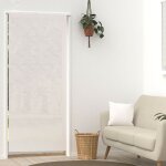 Soleil d ocre - voilage lin pour porte fentre 90x200 cm linen blanc, par soleil d'ocre