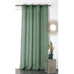Rideau tamisant et naturel en 100% lin vert 145x260 cm