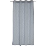 Voilage tamisant  l'aspect lin bleu marine 140x240 cm