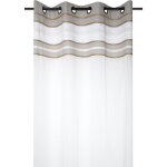 Voilage tamisant esprit campagne chic naturel 140x260 cm