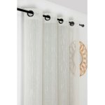 Linder - voilage tamisant lin mélangé - 140x280cm - blanc Linder - voilage tamisant lin mélangé - 140x280cm - blanc