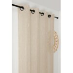 Linder - voilage tamisant lin mélangé - 140x280cm - taupe Linder - voilage tamisant lin mélangé - 140x280cm - taupe
