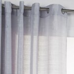 Centrale brico - voilage tamisant, lola gris l. 300 x h. 240 cm