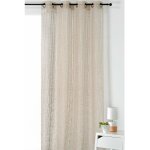 Voilage tendance grosses mailles - 140x260cm - sable