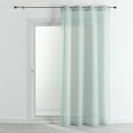 Voilage - effet lin fluide vert d'eau 140x240 cm Voilage - effet lin fluide vert d'eau 140x240 cm
