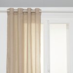 Atmosphera - voilage paxta 135x240cm beige lin cr�ateur d'int�rieur