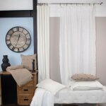 Rideau gaze de coton ajustable blanc 140x250 cm