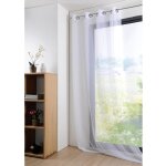 Homemaison - voilage uni et l�ger blanc 135x260 cm