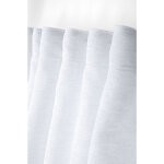 Voilage uni � passants dissimul�s blanc 140x260 cm