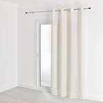 Voilage uni � rayures fantaisie blanc 300x240 cm