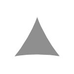 Voile d'ombrage - 4x4x4 polyester triangle protection solaire - toile hydrofuge