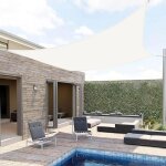 Jn. songs - voile d'ombrage carr� imperm�able toile ombrage uv protection pour patio jardin terrasse ...
