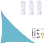 Voile d'ombrage imperm�able 3� 4 �5 m�tres, triangle droit, toile d'ombrage de protection solaire avec ...