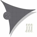 Voile d'ombrage impermable triangle, toile ombrage une protection des rayons uv  95%, voile ombrage ...